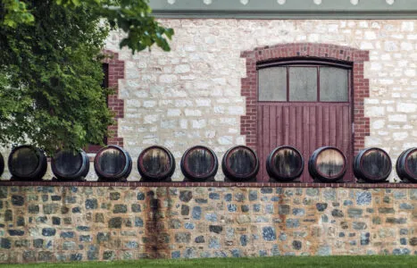 Winery Barrel Wall